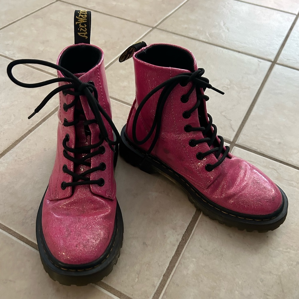 Sparkly Pink Dr.Martens Boots